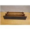 Image 5 : Wooden  24-Slot Tobacco Pipe Stand 21" x 4.5" x 9"H