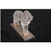 Image 3 : Frosted Horse Figurine on Stone Base 7.5" x 2.5" x 5.5"H