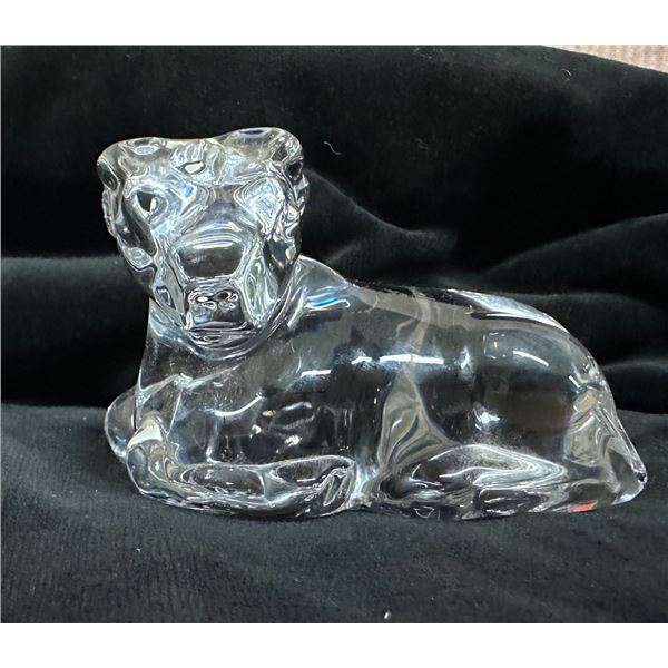 Clear Animal Figurine 4" x 3" x 2.5"H