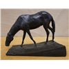 Image 1 : Grazing Horse Figurine on Base Marked OMMA 9" x 5.5" x 3.5"H