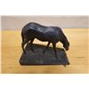 Image 4 : Grazing Horse Figurine on Base Marked OMMA 9" x 5.5" x 3.5"H
