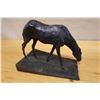 Image 5 : Grazing Horse Figurine on Base Marked OMMA 9" x 5.5" x 3.5"H