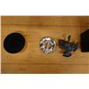 Image 4 : John Hardy Wreath Pin, Metal Container w/ Horse Image, Frog Figurine Signed by Artist & 4-Section Be