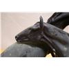 Image 3 : Two Horse Sculpture "L'Accolade" (The Embrace) Modeled After French Sculptor Pierre-Jules Mêne 21" x