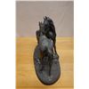 Image 7 : Two Horse Sculpture "L'Accolade" (The Embrace) Modeled After French Sculptor Pierre-Jules Mêne 21" x