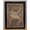 Image 1 : Abstract Figure Mixed Media Tapestry Artwork 34" x 45", Framed