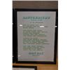 Image 5 : Qty 3 Framed Artworks 14" x 17":  Gertrude Stein USA MCMSS, Lautgedicht & Grasshopper