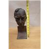 Image 9 : Bust of a Man Sculpture on Base Marked SW 82,  4" x 6" x 11"H