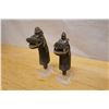Image 3 : Qty 2 Carved Guardian Animal Sculptures on Bases 8"-8.5"H