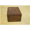 Image 3 : Wooden Box w/ Lid & 3 Internal Compartments w/ 4 Marbles 6" x 4" x 3.5"H
