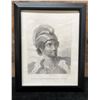 Image 1 : Man of the Sandwich Islands with Helmet 1785 Engraving Folio Edition 17" x 13", Framed & Matted