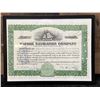 Image 1 : Matson Navigation Company 1938 Stock Certificate 150 Shares 12" x 9", Framed