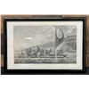 Image 1 : Canoe of the Sandwich Islands w/ Masked Rowers 1785 Engraving Folio Edition 19" x 13", Framed & Matt