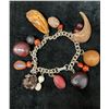 Image 1 : Vintage Hawaiian Seed & Nut Charm Bracelet