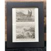 Image 1 : Qty 2 Copper Engravings by Thomas Bankes 1788-90 in Single Frame 16.5" x 13.5"
