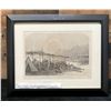 Image 1 : Food Distribution in Keauhou 1873 Engraving 15" x 12", Framed