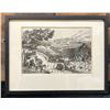 Image 1 : Paniolo Country Drypoint Etching by Dan W. Warner 1976, 16" x 12", Framed