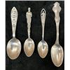 Image 1 : Qty 4 Surfing Image 1900-20 Sterling Silver Spoons 7" x 7", Framed