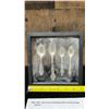 Image 21 : Qty 4 Surfing Image 1900-20 Sterling Silver Spoons 7" x 7", Framed