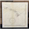 Image 1 : Map of All the Hawaiian Islands 1893 from US Geological Survey 12" x 12", Framed