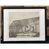 Image 1 : The House in the Temple on Kauai 1803 Engraving 14" x 11", Framed
