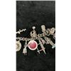 Image 4 : Vintage Hawaiian Charm Bracelet w/ 22 Charms Circa 1940-50's