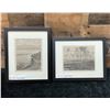 Image 1 : Qty 2 Hawaii 1873 Engravings 9" x 12", Framed & Matted