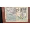 Image 2 : Qty 2 Maps of "Iles Sandwich" All the Hawaiian Islands 1910 in Single Frame 13" x 17"
