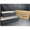 Image 2 : Navaris 2-Pack Natural Paper Rope Storage Baskets with Wooden Handles - Black - New in Box