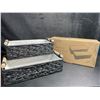 Image 2 : Navaris 2-Pack Natural Paper Rope Storage Baskets with Wooden Handles - Black - New in Box