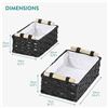 Image 6 : Navaris 2-Pack Natural Paper Rope Storage Baskets with Wooden Handles - Black - New in Box