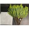 Image 6 : 12-Pack of 18" Norfolk Pine Branches/Artificial Pine Stems for DIY Faux Greenery Plant Decor - New