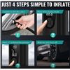 Image 7 : Portable Rechargeable Tire Inflator/Air Pump - Cordless Powerbank/Tire Pump with LED Screen - New!
