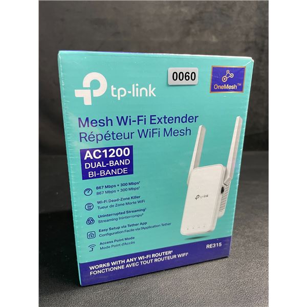 TP-Link AC1200 Mesh Wi-Fi Extender/WiFi Booster - Works with Any WiFi Router - New Sealed!