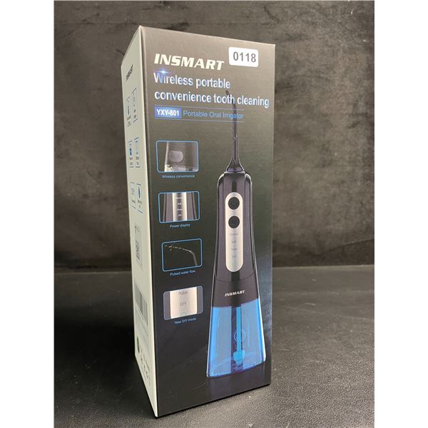Insmart Portable Water Flosser Kit for Teeth Cleaning/Oral Irrigator - 300ml Tank, 4 Modes - New