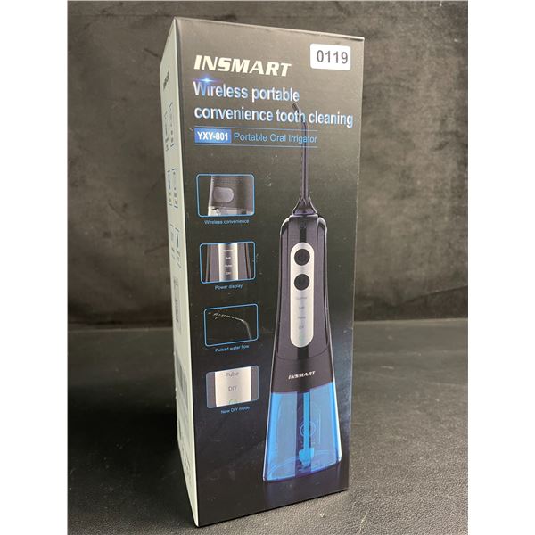 Insmart Portable Water Flosser Kit for Teeth Cleaning/Oral Irrigator - 300ml Tank, 4 Modes - New