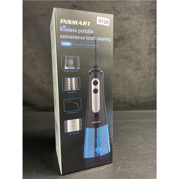 Insmart Portable Water Flosser Kit for Teeth Cleaning/Oral Irrigator - 300ml Tank, 4 Modes - New