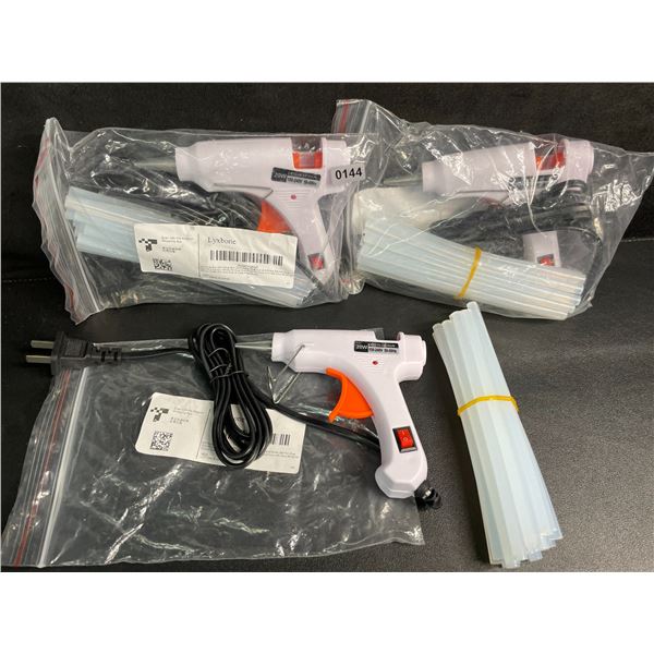 3 Hot Glue Gun Kits (20W) Mini Glue Guns with Glue Sticks - Multi-Purpose; Great for DIY/Crafts