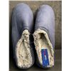 Image 2 : West Fashion Life Men's Comfort Fur-Lined Slip-On Slippers (Navy) w/ Grip Bottom; Size 12-13 - New