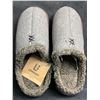 Image 2 : LongBay Men's Felt Fur-Lined Slippers with Grip Bottom (Size 7-8) Coffee Colour - New