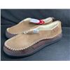 Image 1 : EverFoams Men's Micro Suede Slippers (Tan) Size 9 - With Grip Bottom - New