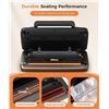 Image 3 : Qiqiaob 95Kpa Powerful Suction Vacuum Sealer Machine with LED Display & 10 Modes - NEW