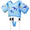Image 1 : Moko Toddler Swim Vest Jacket with Arm Floaties & Crotch Strap (For Kids Weighing 22-66lbs) - New