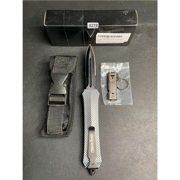 Cold Steel Tactical OTF Hunting Knife with Carbon Handle  - New in Box