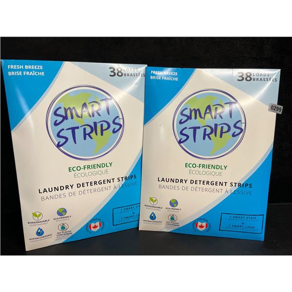 2 Packs of Smart Strips Eco-Friendly Laundry Detergent Strips (38 Loads) Fresh Breeze - New