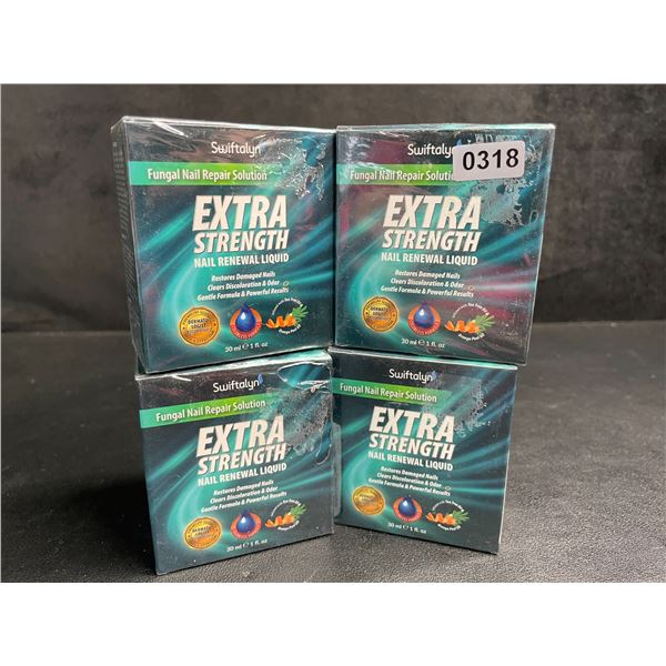 4 Boxes of Extra Strength Nail Renewal Liquid (30ml) Restores Damaged Nails/Clears Discoloration