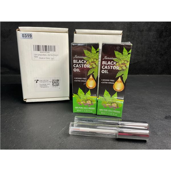 2 Boxes of Jamaican Black Castor Oil (2pcs/120ml Per Box) 100% Pure-Cold-Pressed - New