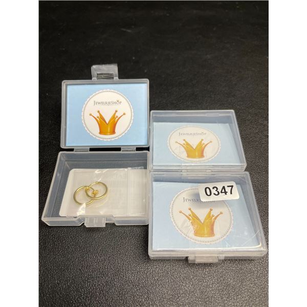 3 Packs of JewelrieShop Faux Nose/Lip/Septum Rings - Clip-On Design (2 Each/6 Total) New