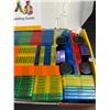 Image 4 : 136PC Magnetic Tiles STEM Toy Building Tiles Set - New (Damaged Box*)