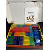 Image 2 : 136PC Magnetic Tiles STEM Toy Building Tiles Set - New (Damaged Box*)